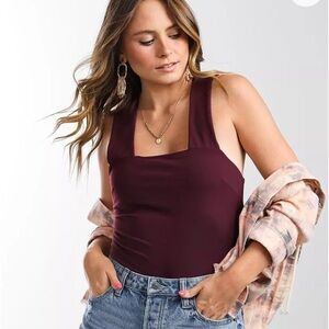 NWOT Free People She’s So Sleek Duo Bodysuit Small